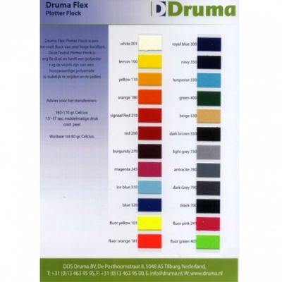 DrumaFlex Plotterflock ColorCard